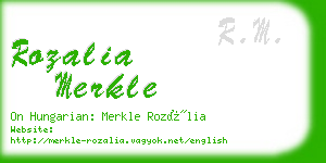 rozalia merkle business card